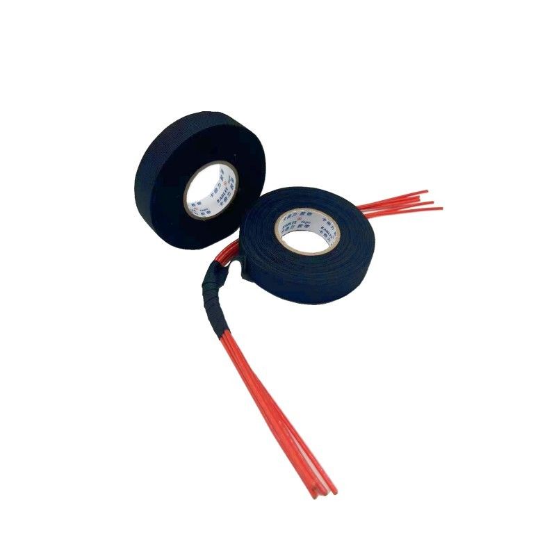 color negro resistente ULTRAVIOLETA del paño grueso y suave del 15m de la cinta industrial del arnés de cable