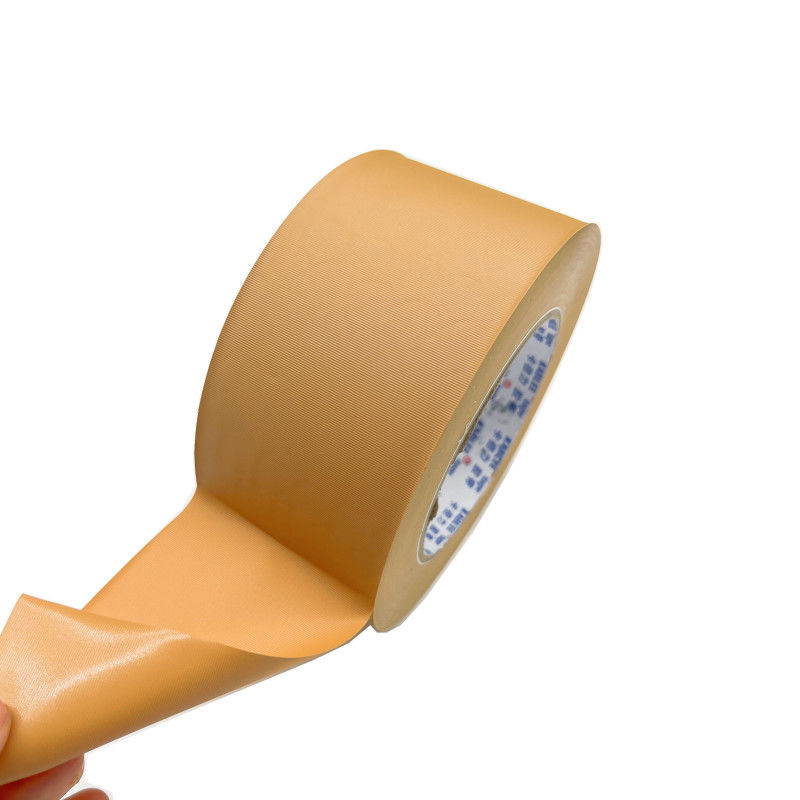 Ancho de 60 cm cinta de embalaje de PVC fácil de desgarrar color marrón autoadhesivo