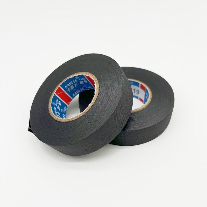 Cintas de tela de alambre negro naranja de 0,16 mm de espesor para cable automotriz