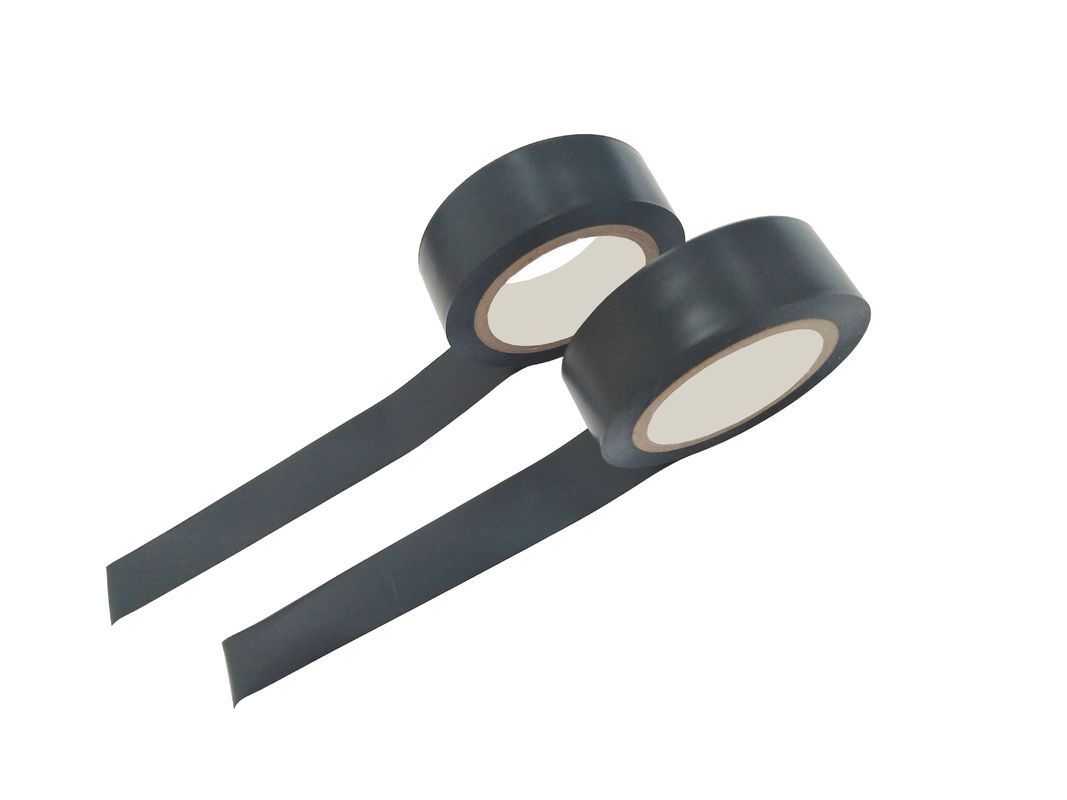 0.1mm Cinta de PVC de aislamiento de color negro para envoltura de cables de arneses de alambre