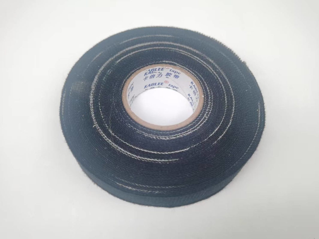Banda adhesiva de alambre para automóviles resistente a los disolventes y a la abrasión con resistencia a la tracción ≥ 20 N/cm