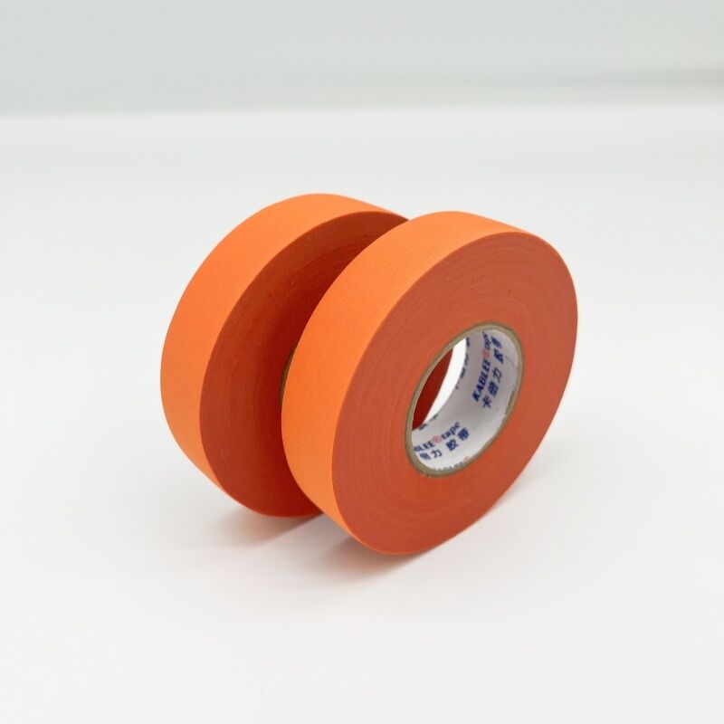 Cinta de tela Kablee KBL T01 color naranja, fácil de rasgar a mano, protección para el arnés de cables del automóvil