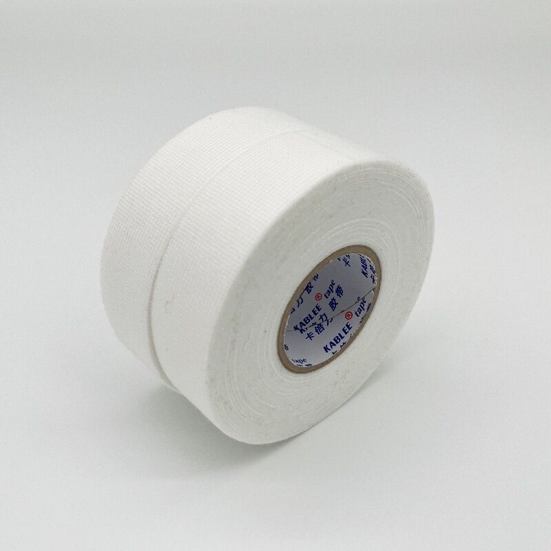 Cinta de cableado de lana duradera con adhesivo de caucho de color blanco para arneses de alambre de automóviles y fines de aislamiento eléctrico