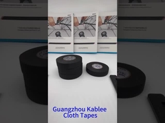 Color ignífugo del negro de la cinta de la haz de cables del paño para automotriz